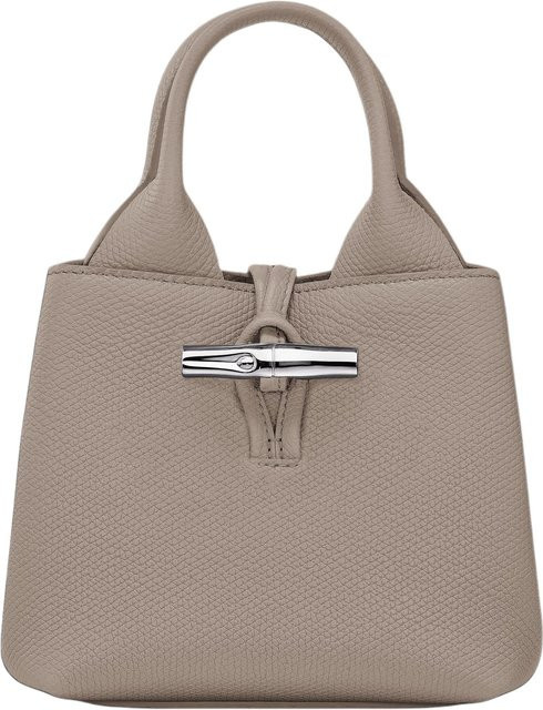 Longchamp Handtasche Rindsleder, Grau, Damen - Bild 1