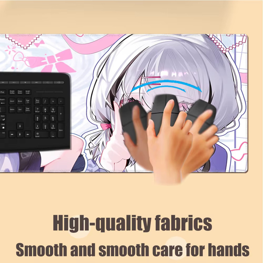HYBXAXC Mauspad mit Anime-Mädchen Asumi Sena VSPO Design in Multicolour für PC und Gamer - Bild 4