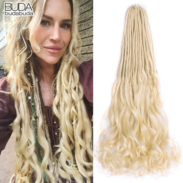 BUDABUDABUDA Dreadlocks Kunsthaarverlängerungen, 26 Zoll, Damen - Bild 1