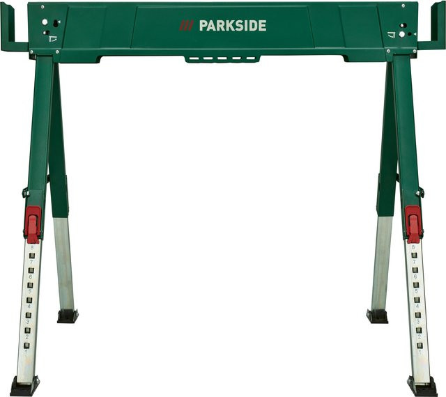 Parkside Falt-Arbeitsbock aus verzinktem Stahl, Farbe: Grün, H x B x T: 70 x 60 x 70 cm - Bild 1