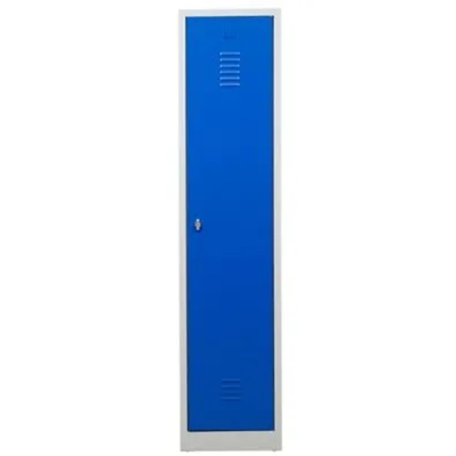 PROREGAL Garderobenspind Camel 1-Fach mit Pro-Aufteilung in Grau-Blau, H x B x T: 180 x 41 x 50 cm - Bild 2