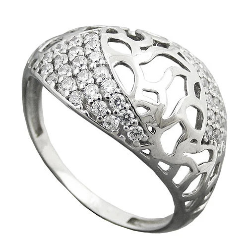 SIGO Ring 925 Silber, Zirkonia, Ringgröße 55, Unisex - Bild 1