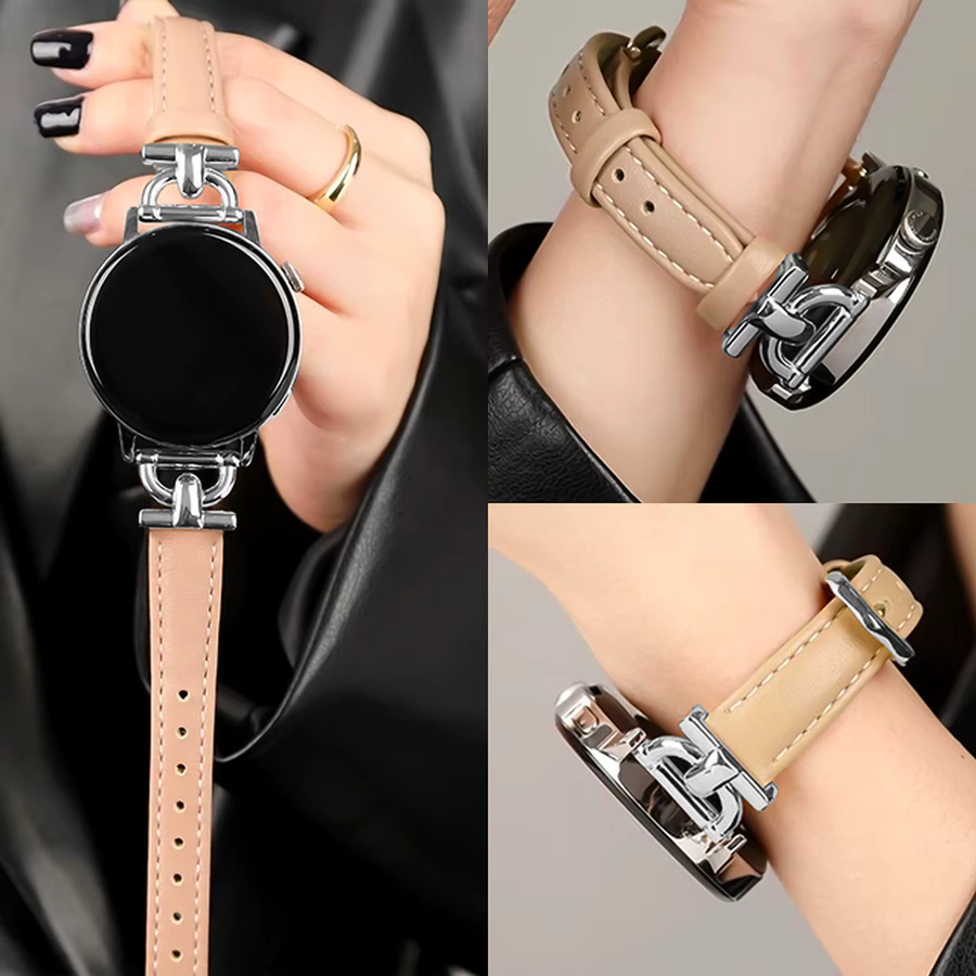 CHIICSMART Uhrenarmband Leder-Silikon, Unisex - Bild 2