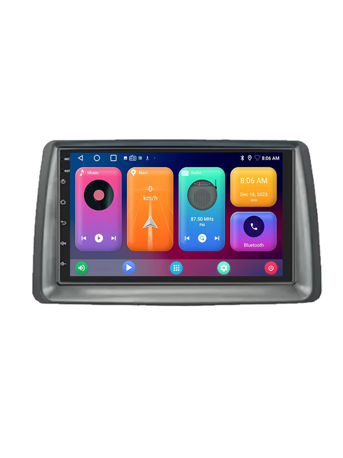 FengShiDa Android 16 Auto-Radio für Fiat Panda 2003-2012 mit Bluetooth, GPS, Navigation und kabellosem Carplay in Schwarz - Bild 6
