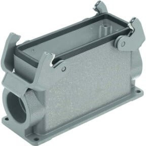 Harting Sockelgehäuse 1xM32 in hoher Bauform, Aluminium, Grau, 19300240232 - Bild 1