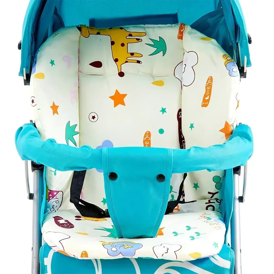 Atmungsaktives Baby Sitzkissen aus weicher Baumwolle mit niedlichem Tier Muster in Multicolour - Bild 2