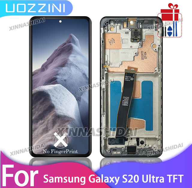 Samsung Galaxy S20 Ultra LCD Touch Display Screen Digitizer Montage Ersatz in Schwarz oder Grau - Bild 1