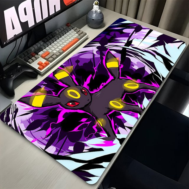 Bandai Gaming-Mauspad XXL Umbreon Anime Schreibtischunterlage Schwarz Multicolour - Bild 1