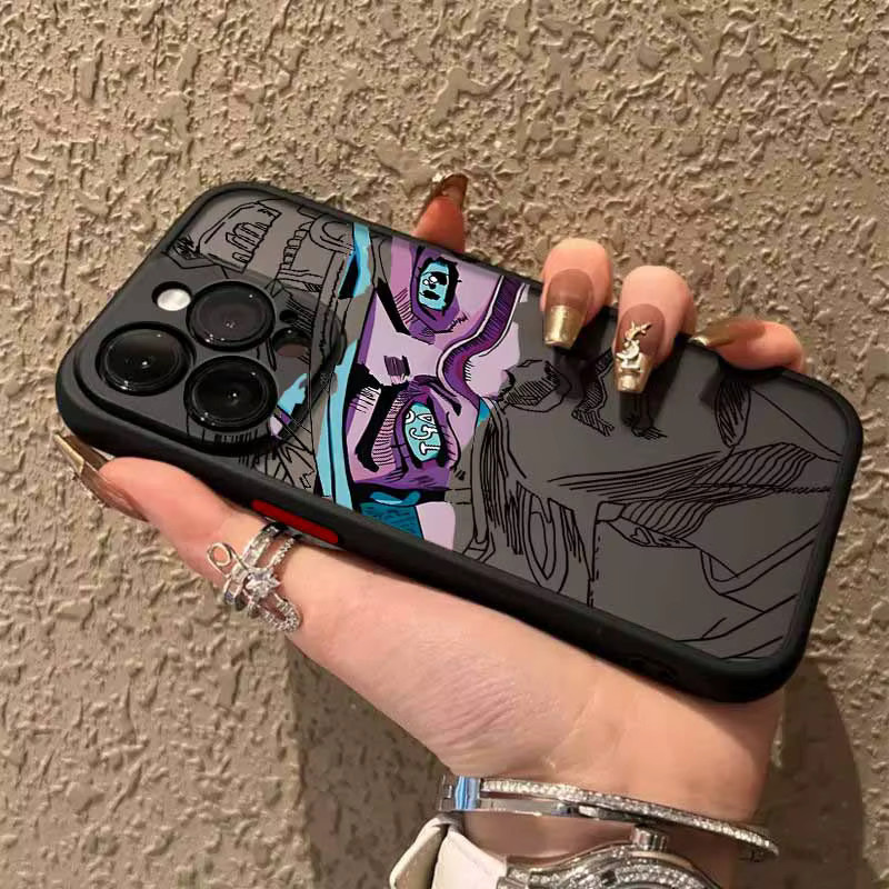 JoJo's Bizarre Adventure Silikon-Handyhülle für Xiaomi Redmi Note 14 13 12S 12 11T 11S 10S 10 Pro Plus Max mattiert und durchscheinend in Multicolour - Bild 2