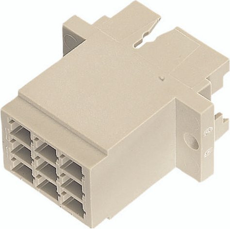 HARTING Messerleiste 09061093401 in Beige mit 3 Reihen - Bild 1