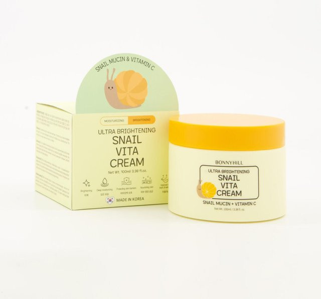 Bonnyhill Ultra Brightening Snail Vita Cream, Vitamin C, 100 ml - Bild 1