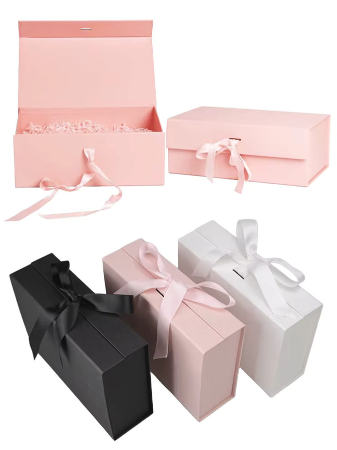 ZYF Luxus Geschenkbox-Set mit Grußkarte in Rosa, Schwarz und Weiß, Breite: 23 cm - Bild 5