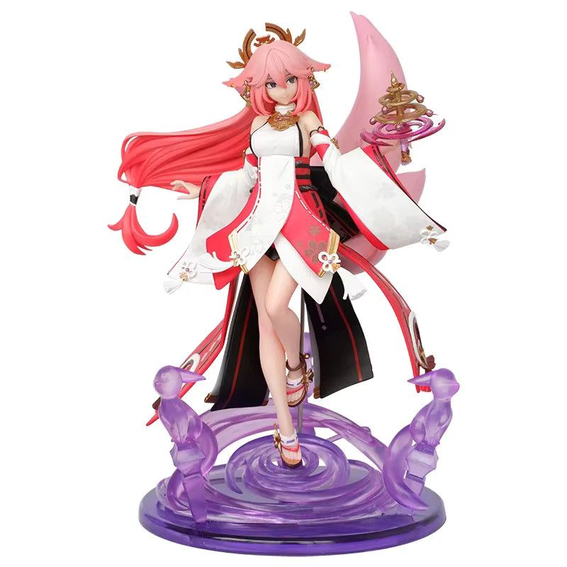 Bandai Genshin Impact Yae Miko Anime Figur aus PVC als Sammlerstück und Modell für Kinder - Bild 2