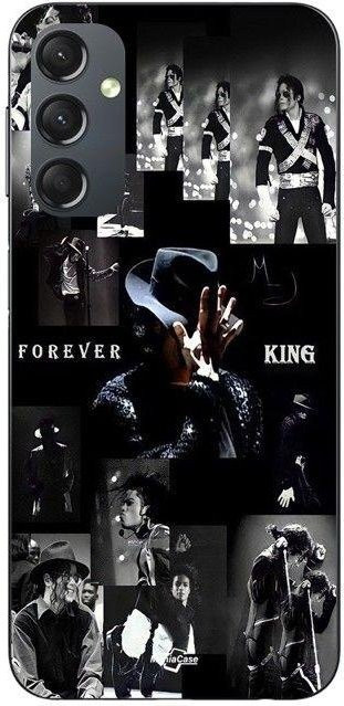 Samsung Galaxy A24 Handyhülle Michael Jackson Forever King Maniacase in Schwarz - Bild 1