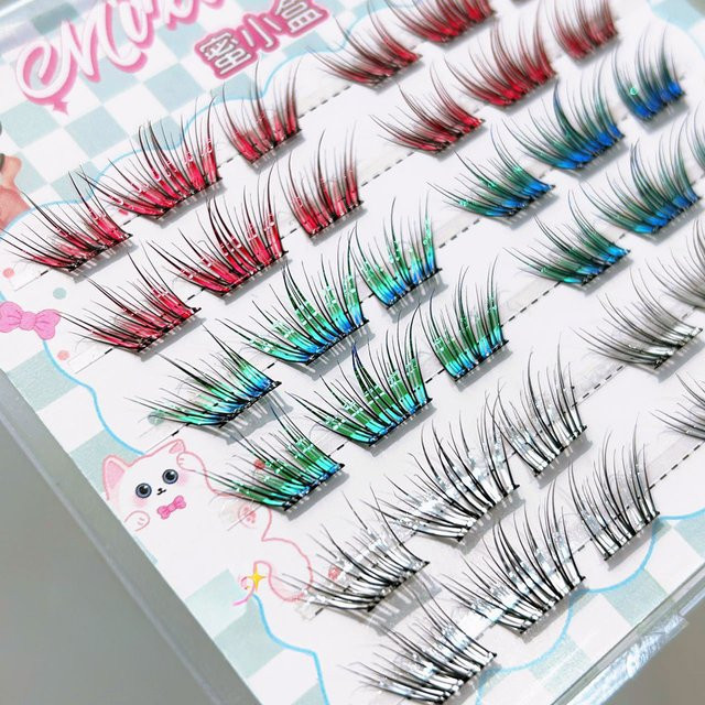 Cotremyp Einzelwimpern Farbverlauf, 11-13 mm, Unisex - Bild 1