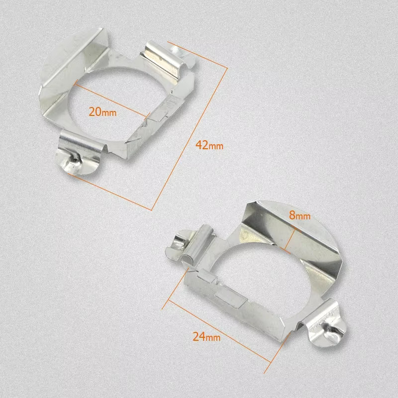 APMATAUTO 10er Set H7 LED Scheinwerfer Adapter Halter Sockel Basis in Silber für Mercedes Benz GLA C ML und Chery Riich G5 FAW Bestune B50 B70 - Bild 2