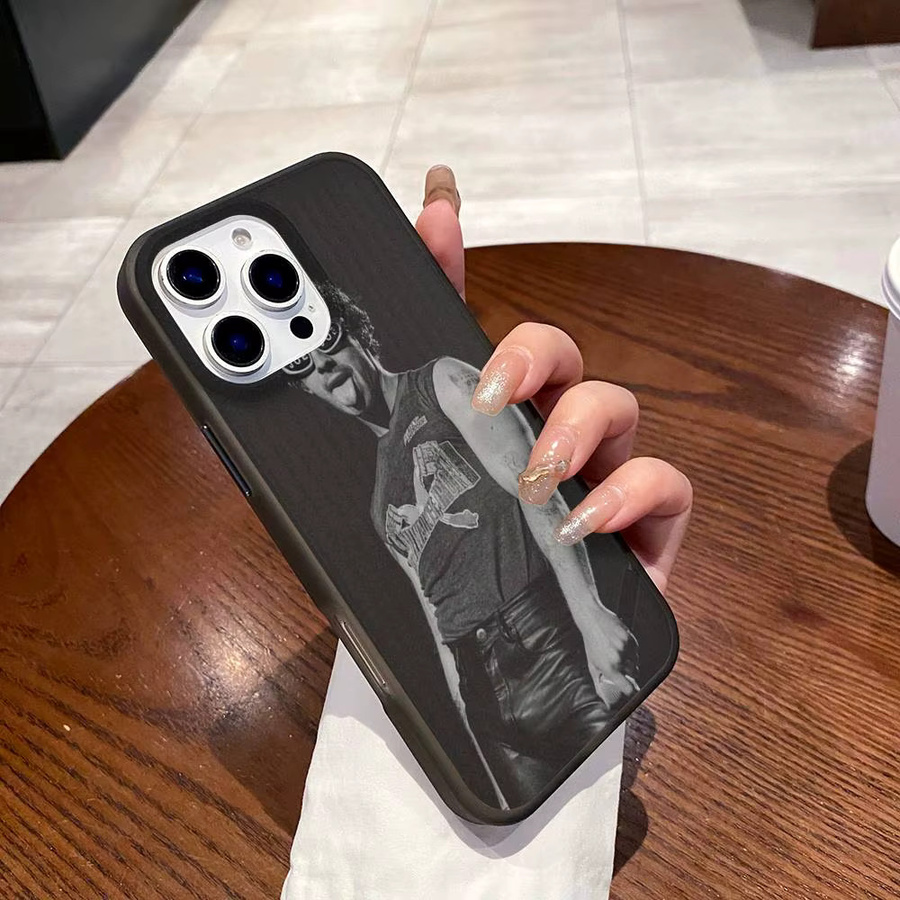 Joe Jonas Handyhülle für iPhone 17 16 15 14 13 12 11 mit geriffeltem mattiertem Design und rutschfestem Griff - Bild 4