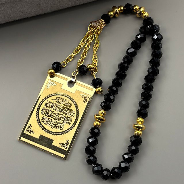 JYTF Anhänger Edelstahl, Schwarz, Glas, Unisex - Bild 1