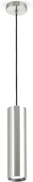 Orion Leuchten Bar Hängeleuchte für Tresen und Kücheninseln in Nickel matt mit GU10 Fassung, Durchmesser: 8 cm, Höhe: 30 cm - Bild 1