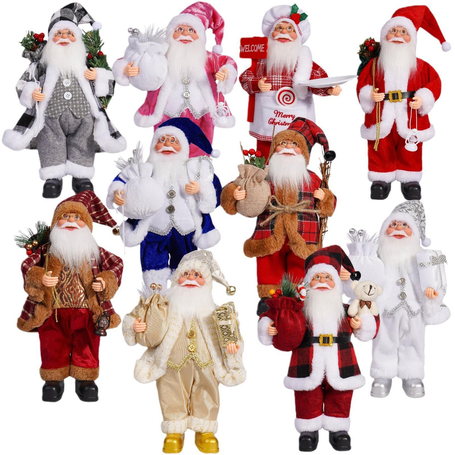 Weihnachtsmann Puppe von Binchi Keji Travel als Weihnachtsbaumschmuck und Dekoration für Kinder, Höhe: 32 cm - Bild 2