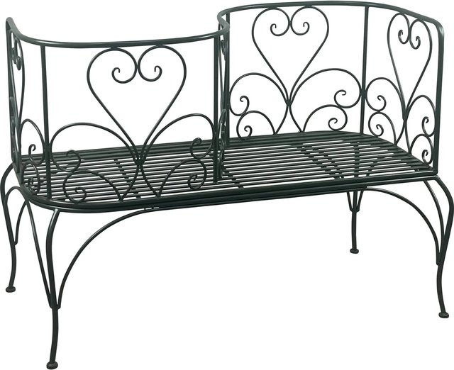 Lesli Loveseat Viva a Vida in Grün mit Metallgestell für Garten, Balkon und Terrasse, H: 92 cm, B: 122 cm, T: 50 cm - Bild 1