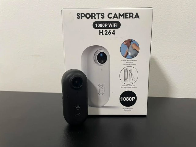 JETO FHB Mini-Action-Kamera in 1080P, tragbare Bodycam in Schwarz - Bild 1