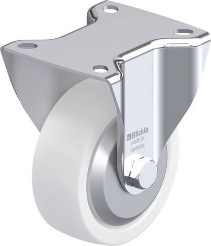 Blickle Bockrolle BK-SPO 100G-1-FA in Blau und Weiß mit 100mm Rad-Durchmesser und 350kg Tragfähigkeit - Bild 1