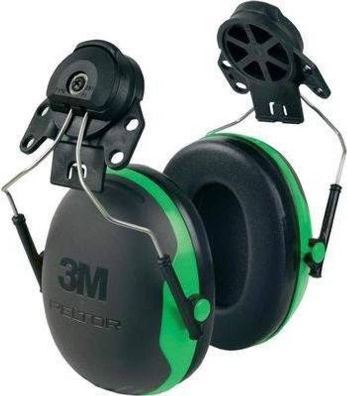 3M Peltor X1P3 Kapselgehörschutz mit Helmbefestigung, Dämpfung 26 dB, Schwarz-Grün, EN 352 - Bild 2