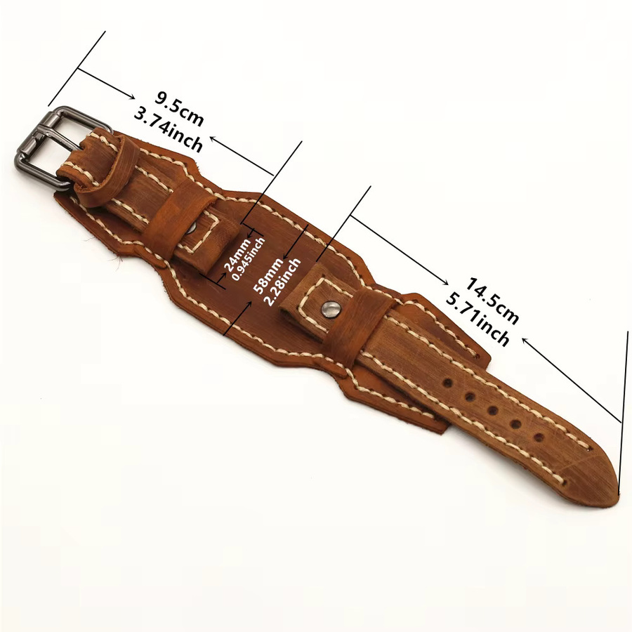 westbull Armband Leder, Vintage, Herren, 24 mm - Bild 2