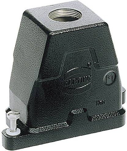 Harting Tüllengehäuse 19400060413 in Schwarz aus Aluminium - Bild 1