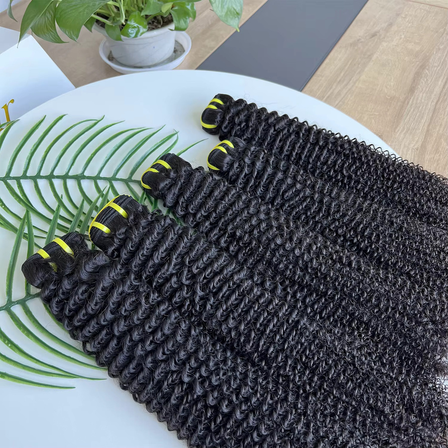 SWANEE Echthaar-Bündel Afro Kinky Curly, 1B Natürliches Schwarz - Bild 7