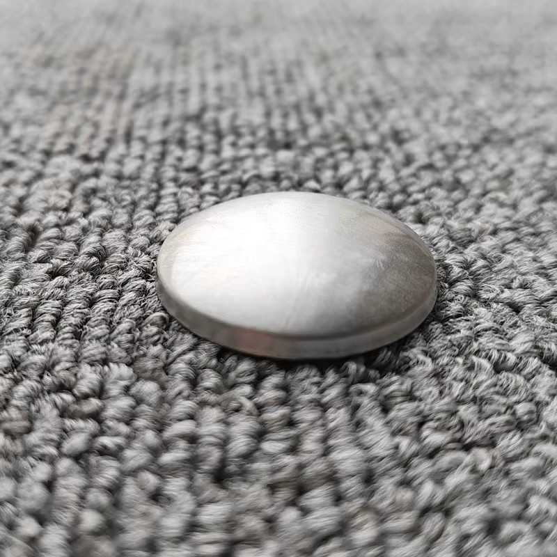 2 Stück Aluminium Lautsprecher Staubkappenabdeckungen mit Kuppelform, Durchmesser: 32 mm, Farbe: Silber glänzend - Bild 2