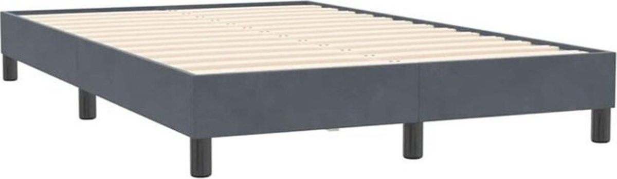 Polsterbett Vidaxl in Anthrazit aus Samt ohne Matratze B/T: 120 x 210 cm - Bild 1