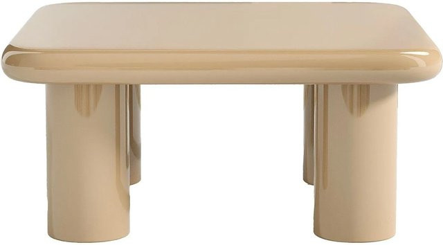 Couchtisch Tamisda von Vente-unique in Beige, Design-Tisch aus lackiertem MDF, B/T/H: 90 x 90 x 41 cm - Bild 1