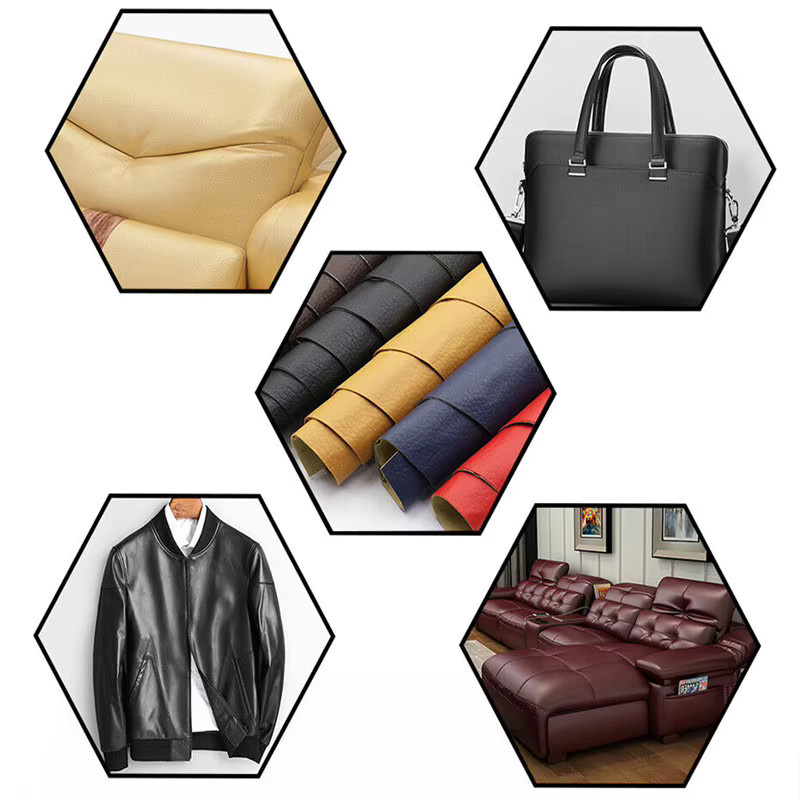 Selbstklebende Lederreparatur-Flicken zur Aufarbeitung von Möbeln, Sofas, Autositzen und Taschen aus PU-Gewebe in Schwarz und Gelb - Bild 4