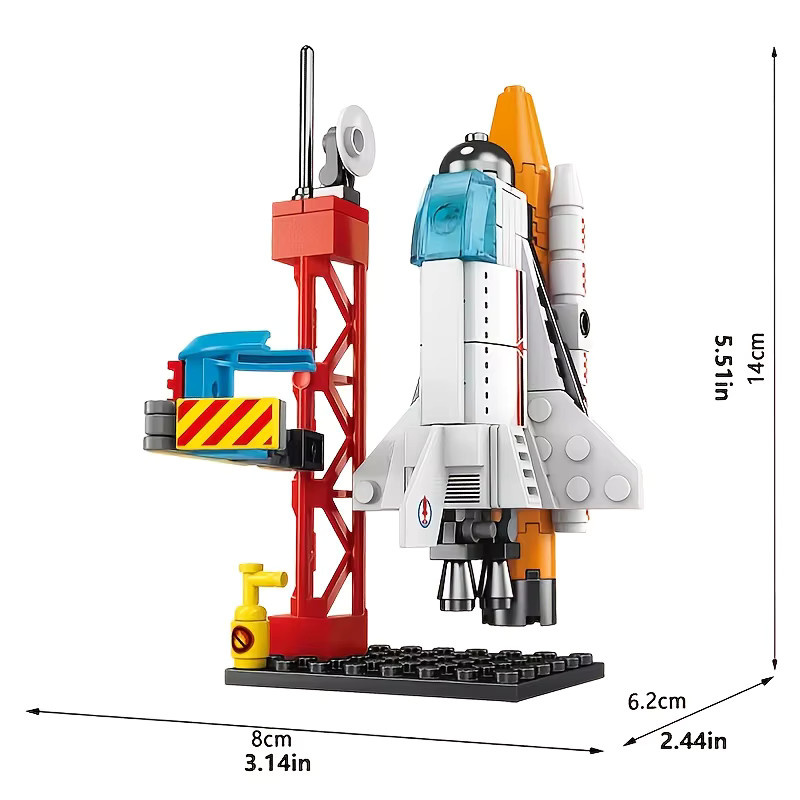 Shuttle Space Rocket Launch Center, Bausteine, Weltraum, ab 6 Jahren - Bild 2