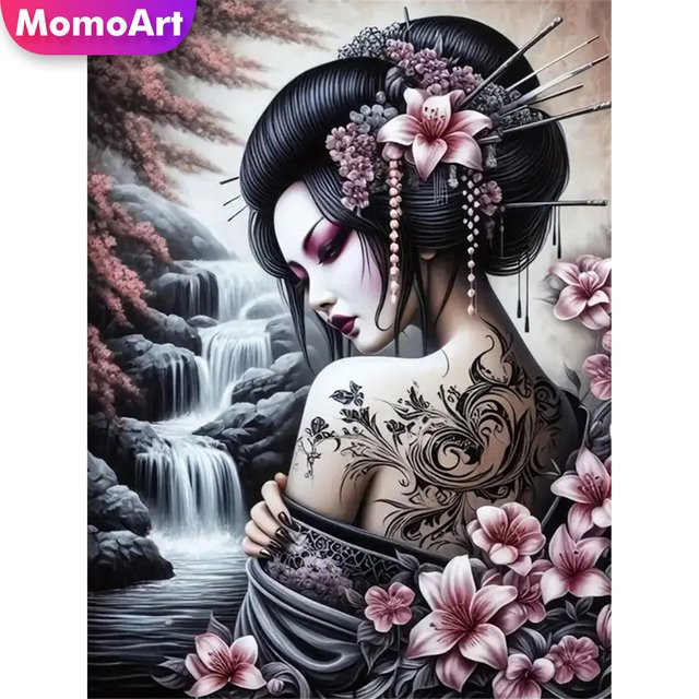 Momoart Diamant-Malerei, Frau Porträt, Bastelset, Mosaik, Natur, Bunt / Mehrfarbig - Bild 1