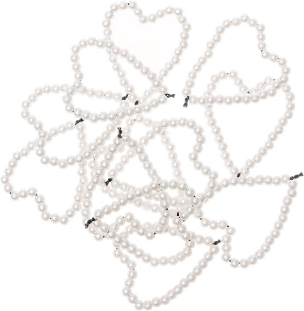 Rico Design Perlenstreu Herz in Perlmutt, 12 Stück Herzform für Hochzeiten - Bild 1