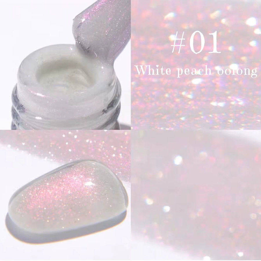 SHAKA Diamant-Gel-Nagellack, Rosa, Schimmernd, 10 ml - Bild 1