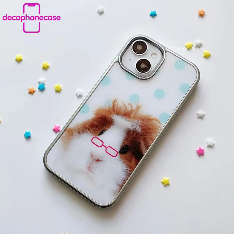 DecoPhone Handyhülle mit Meerschweinchen-Motiv und Tropfkleber-Design für iPhone, Mehrfarbig - Bild 2