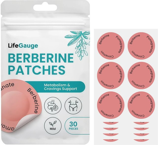 LifeGauge Berberin Pflaster, 30 Stück, Unisex, weiß - Bild 1