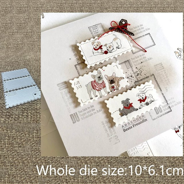 Metall Stanzform und Schablone in Silber für Papier-Handwerk, Scrapbooking und Kartenprägung - Bild 1