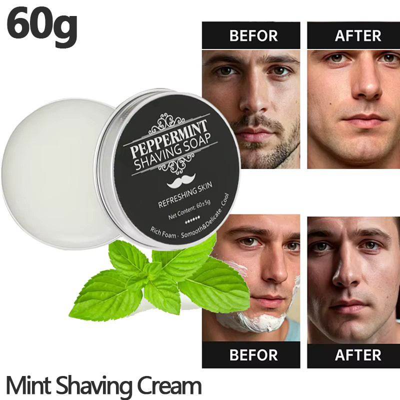 XMSJ Rasiercreme Minze, 60g, Gesicht, Unisex - Bild 5