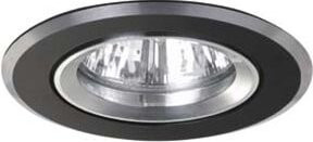 Brumberg Einbau-Downlight rund aus Aluminium in Schwarz mit Glas, verstellbar, Fassung GU5.3, 50W - Bild 1