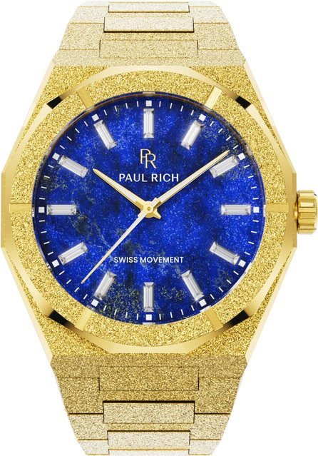 Paul Rich Herrenuhr, Quarz, Edelstahl, Blau, 43 mm, 5 ATM - Bild 1