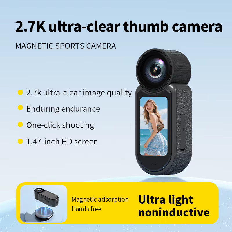 OnePlus Mini Thumb Action Camera Gold Wasserdichtes Gehäuse mit Magnetischer Befestigung - Bild 4