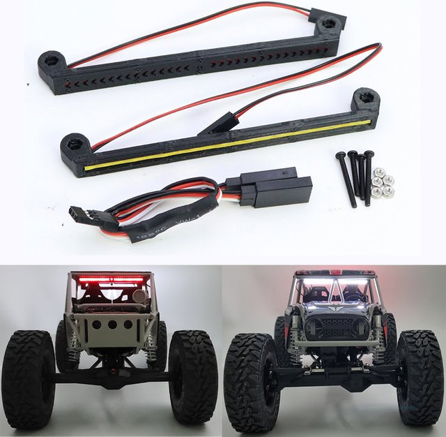 FACSNY H10 LED Lichter für 1/10 RC Crawler Auto, Kunststoff, Schwarz - Bild 1