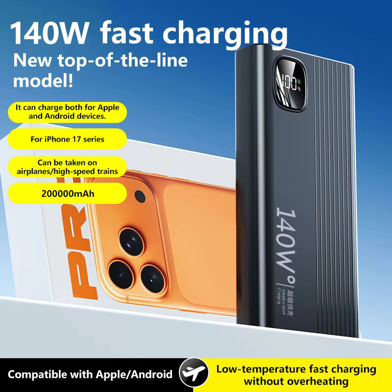 Lenovo Power Bank 140W mit 50000 mAh in Schwarz - Bild 1