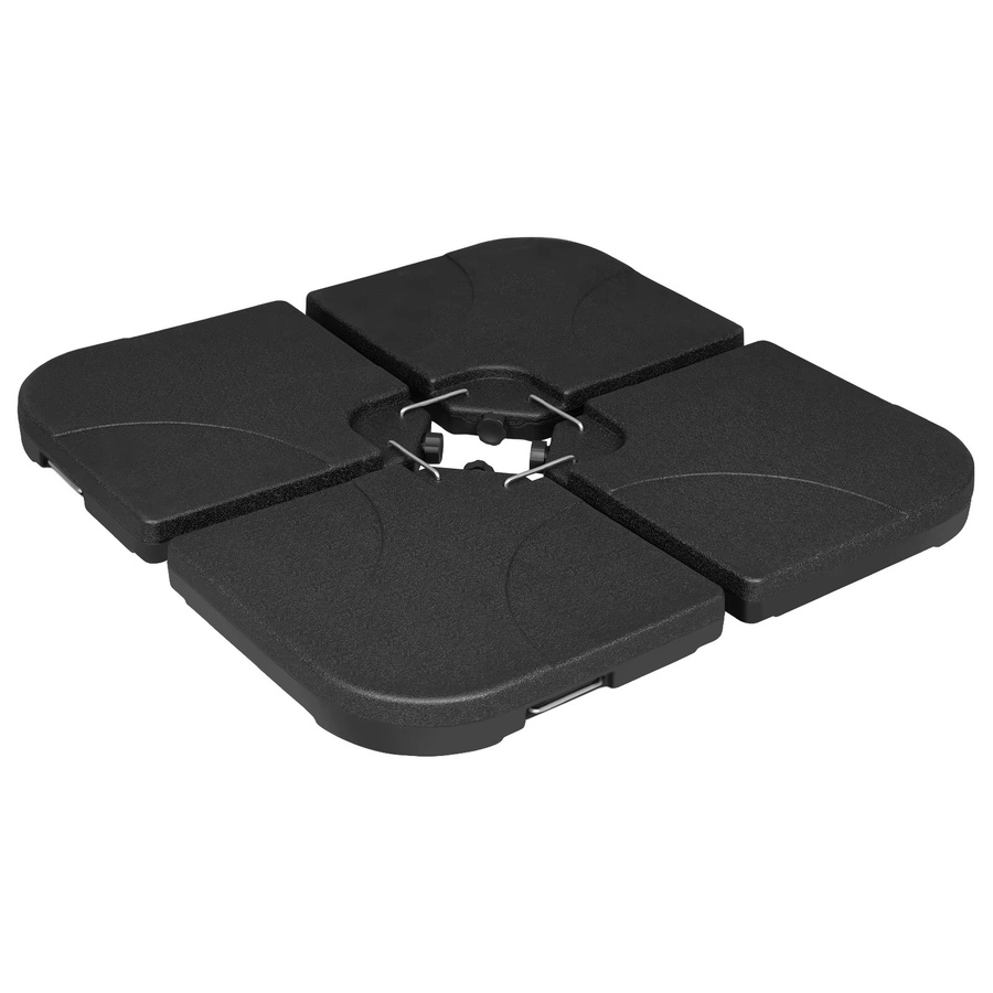 WOLTU Sonnenschirmständer Schwarz mit Wasser- oder Sandfüllung für Garten und Strand, 60 l / 80 kg - Bild 2
