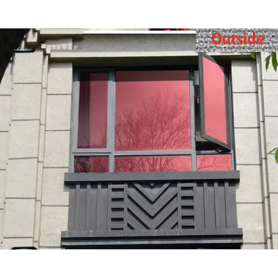AFDB Reflektierende Solar-Fensterfolie in Rot und Silber zur Wärmekontrolle für dein Zuhause - Bild 3